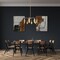 Designers Fountain Eden 8 Light Modern Old Satin Brass Chandelier with Metal Shield For Dining Rooms D280M-8CH-OSB - alternate 2